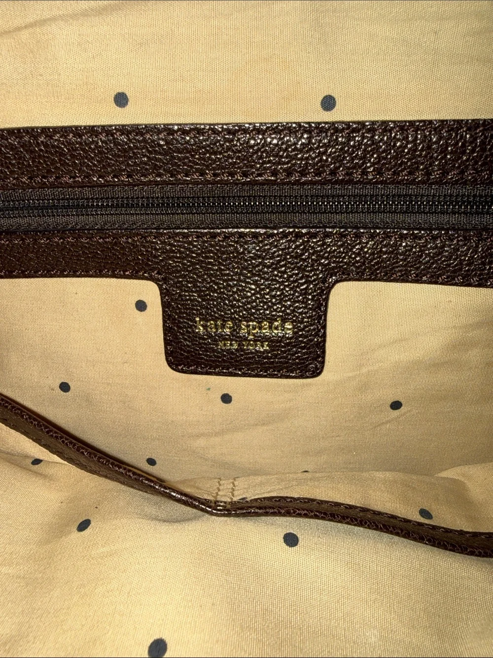 kate spade Brown and Cream‎ Zebra-Print Tote